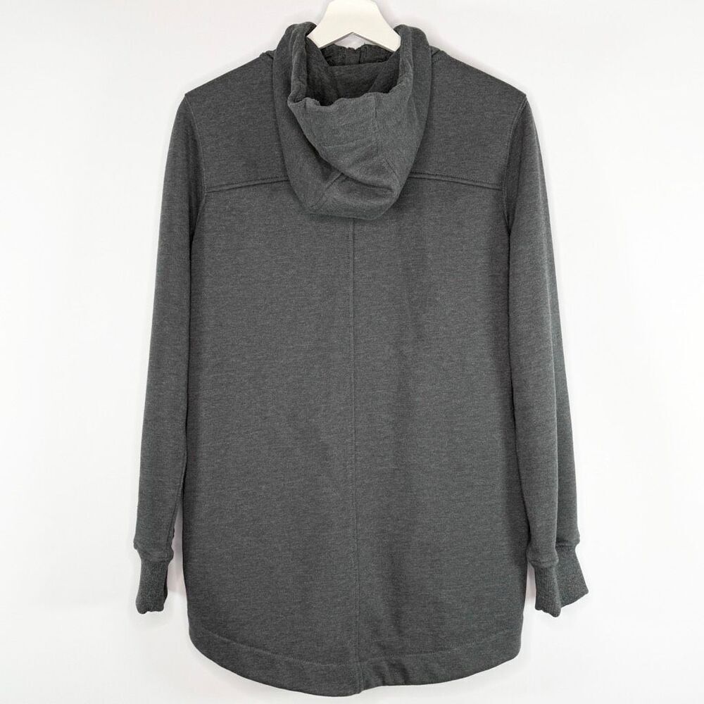 Carhartt Relaxed Fit Lined Full Zip Charcoal Gray Hi Lo Hoodie - Women’s US S (4 - Picture 2 of 12